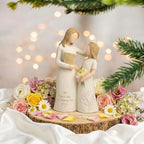 Teacher Gifts for Women, Teacher Appreciation Gifts, Gift for Teachers, Thank You Gifts for Teacher, Solid Resin Sculpture of Teacher and Student Figures, Includes a Greeting Card - Pale Yellow - color: Light Yellow