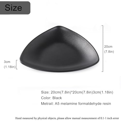 Binoster Black ring jewellery tray organiser tray, dresser decor key flat jewellery bowl decorative oval dish - color: Triangle