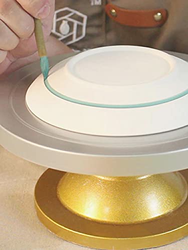 8.6" Pottery Sculpting Wheel, Sculpture Banding Wheel Tool Plastic Steel Turntable Cake Turntable Decorating Table Pottery Art Turntable DIY Baking Cake Cream Decorating Pottery Turntable