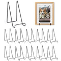 12 Pack 6 Inch Plate Stands for Display,Book Display Stand,Black Metal Decorative Plate Stand,Small Easels for Display,Suitable for Books, Desktop Art, Images, Photos,and Collages - size: 6inch 12pack