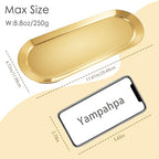 Stainless Steel Perfume Tray, Gold, 12" - 2 Pack - color: Gold, size: 12"