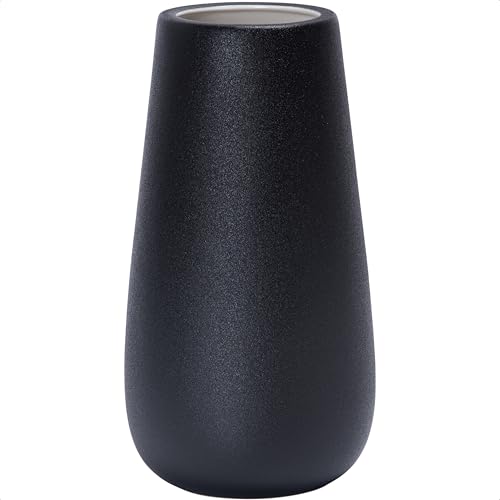D'vine Dev 12 Inch Raven Grain Elegant Oval Ceramic Vase for Flowers, Home Décor Vase with Design Box, VS-LD-C-3 - color: Raven Grain, size: 12 Inch