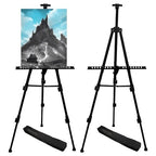 RRFTOK Art Painting Display Easel Stand, 72Inches Metal Portable Adjustable Easels for Painting Canvases Height from 22-72”for Table-Top/Floor Paint and Displaying,Black 2-Pack. - style: 72BL 2-pack