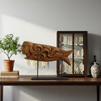 Double U-shaped Metal Display Stand Holder Large Black Rack for Sculptures Art Objects Collections Product Display Stand, Museum Home Office Desktop Tabletop Storage