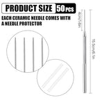 Lainballow 50 pcs Clay Needle Tools, Clay Modeling Tools, 6 in Ceramic Needle Detail Tools, Pottery Sculpture Needle Supplies for Clay Ceramic Pottery Sculpting Texturing Carving