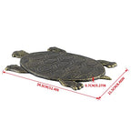 MDLUU Turtle Stepping Stone, Cast Iron Flagstone, Decorative Tortoise Stepping Stone for Garden Walkway, Flower Bed (Bronze) - size: Turtle(12.9" x 8.6")Bronze