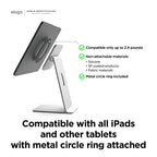 elago Premium iPad Magnetic Stand Designed for iPad Pro 12.9"(5th, 4th Gen), 11"(3rd,2nd Gen), Air 10.9"(5th, 4th Gen), Mini 8.3"(6th Gen, A17 Pro), 10.9"(10th Gen) [Silver] - color: Silver