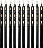 YOROXRG Set of 40 Black Candles – Spell Chime Candles for Halloween, Rituals, Prayer, Birthdays, Meditation, Altar - 4 Inch Tall, Unscented - color: Black-4" 40