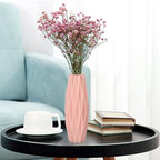 HEALLILY Nordic Style Vase 8.26In Modern Creative Simplicity Flower Container Desktop Decoration for Home Living Room Bedroom Wedding Centerpiece