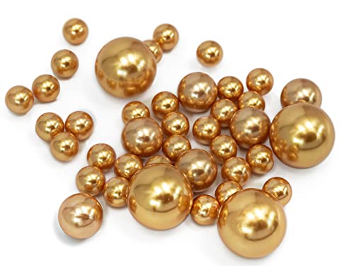 Vase Pearlfection 75 Floating Gold Pearls- Large Sizes- Fills 1 Gallon for Your Vases - color: Gold, size: 1 Pk