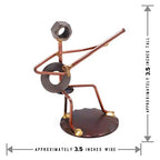 Banjo Collectible Handmade Metal Art Figurine, Desk Accessories, Trophy, Office Décor, Musical Instrument