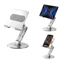 for iPad Stand Holder Adjustable Tablet Stand for Desk ，360 Rotating Metal Mount for 4-13 inch Devices, Compatible with iPad iPhone Tablet Kindle TAB Surface/Switch Holder for Desk