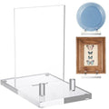 Yousoontic Acrylic Book Display Stand Clear Easel Plate Stand for Displaying Books, Picture, Notebooks, Platter, Photo, Artworks(4 x 8 x 10 Inch) - size: 4 x 8 x 10 Inch