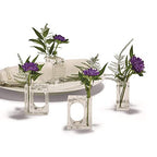Two's Company Set of 4 Napkin Rings/bud Vase