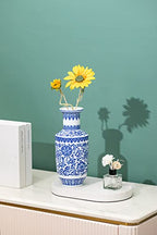 Blue and White Vase, Blue Vase, Chinoiserie Vase, Ginger Jar Vase for Home Decor, Porcelain Decor,10" H - size: BlueA 10"H