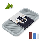 EG-SIPRO Silicone Sponge Holder-Large Thick Durable 10" Sink Organizer Tray-Kitchen & Bathroom - color: A-gr, size: 10x5.1inch