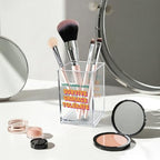 Live Laugh Love Funny Anti Cliche Acrylic Cosmetic Pencil Pen Holder Cup, Funny Sarcastic Desk Acrylic Brushes Storage Gifts for Woman Friend Colleague Boss Teacher, Daughter Graduation Gifts - style: Live Laugh