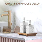 Small Acacia Wood Bathroom Tray Pedestal Stand Farmhouse Kitchen Decor Decorative Wooden Riser Soap Dish Sponge Holder for Vanity, Counter, Sink, 9" x 5.75" - size: 9" x 5.75" x 1.18"