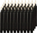 YOROXRG Set of 40 Black Candles – Spell Chime Candles for Halloween, Rituals, Prayer, Birthdays, Meditation, Altar - 4 Inch Tall, Unscented - color: Black-4" 40