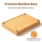 Umilife Bamboo Kitchen Drawer Organizer, 8.25 Inch Silverware Utensils Tray Holder for Small Drawer, Wood Caddy for Flatware Cutlery Knives - size: 8.25 x 13 inch (5 Slots)