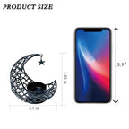 Moon Tea Light Candle Holder, Black Metal Decorative Candle Stand for Home Decor, Gift (2Pcs) - size: 2Pcs Black