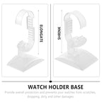 balacoo 2 Pcs Watch Display Stand Holder, Clear Acrylic Watch Stand Bracelet Display Holder, Adjustable Jewelry Organizer for Home Decor, Shops Trade Shows