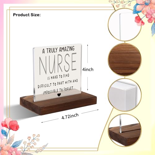 Nurses Week Gifts for Nurses, Appreciation Gifts for Nurses, Nurse's Day Appreciation Gifts, Thankful Nurse Gift, Modern Acrylic Desk Plaque with Inspirational Quotes, 10 x 10 x 1.5 cm,XXD3 - style: Nurse's Day Appreciation Gifts