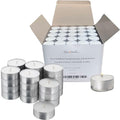 Tea Light Candles in Metal Cups - 4.5 Hours Clean, Long Burning White Unscented - 250 Votive Candles Bulk for Romantic Dinner, Wedding, Spa & Hotels by PARNOO - style: 250 Pack 4 Hours Burn Time