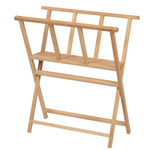 MEEDEN Folding Art Print Rack - Beechwood Art Storage Rack - Artist Storage and Display Rack for Canvas Art Prints Panels Posters Art Gallery Shows - size: Small