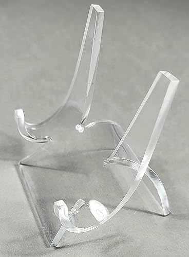 HQRP-Crystal 3" Acrylic Display Stand Pedestal for Crystal Heart / Slice / Slab and other Stones - size: 3"
