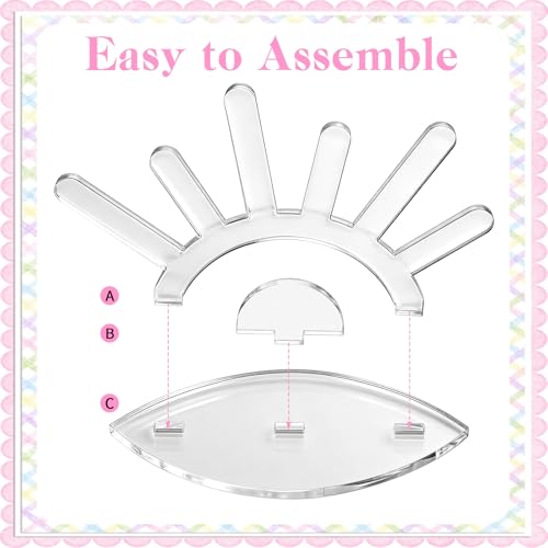 Acrylic Ring Holder, 6 Rod Ring Display Clear Rings Display Stand, Jewelry Organizer for Women Multiple Rings Storage