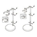 Ddung Doll Stand - Clear Doll Stand For 0.5" To 10" Dolls And Action Figure Stand (3-Pack)