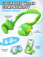 Easter Basket Stuffers Essentials for Teens Girls Boys Kids Cell Phone Stand: Upgrade Adjustable Thumbs Up Lazy Phone Holder for Desk Fun Birthday Eatser Gifts for Boys Girls Adults Grandma Husband - color: Avocado Green