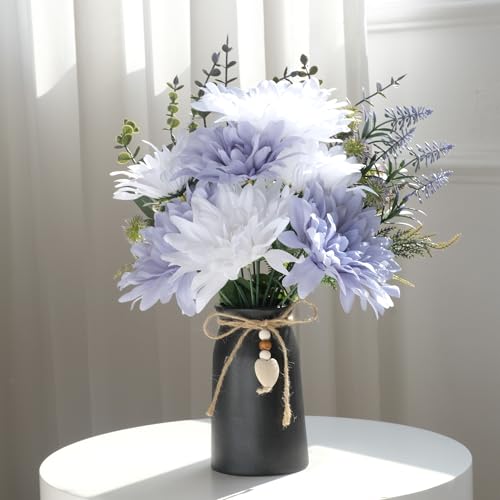 Premium Ceramic Vase with Jute Rope & Heart Charm | 6-Inch Decorative Flower Vase for Modern & Farmhouse Décor, Black Color - color: Black