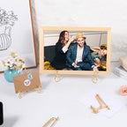 12 Pcs 3 Size Gold Iron Plate Stands for Display, 4" 6" 8" Decorative Metal Plate Holders Display Stand Gold Easel Stands for Photo, Frame, Book, Card, Plaque, Bowl, Picture