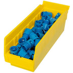 Akro-Mils 30120 Plastic Shelf Bins, Heavy Duty Storage Bins for Garage, Closet, and Drawer Organization, 12" x 4" x 4", Yellow, 24-Pack - color: Yellow