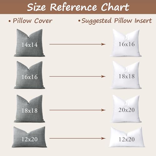 Artscope Synthetic Down Pillow Insert, 16x16 Down Alternative Throw Pillow Insert. Ultra Soft Fluffy Sleeping Pillow with 100% Cotton Cover, Decorative Pillows. - size: 16x16 Inch (Pack of 1)