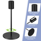 3 Pcs Black Taper Candle Holders, Black Candlestick Holderss, Candle Sticks Holder Decor for Mantel Centerpiece Fireplace Wedding Dinning Party Home Cabinet Table Decor(3 Heights)
