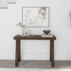 Plank+Beam Solid Wood Console Table, 46 Inch, Sofa Table, Narrow Entryway Table for Hallway, Behind The Couch, Living Room, Foyer, Easy Assembly, Walnut - color: Walnut, size: 46" Console Table
