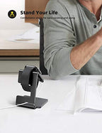 Lamicall Watch Stand for Apple Watch Magnetic Fast Charger - Desk Charging Stand Holder Dock for Apple iWatch Series SE3 SE2 Ultra 3, Series 11 10 9 8 7 6 5(49mm 46mm 45mm 44mm 42mm 41mm 40mm 38mm) - color: 1-Black