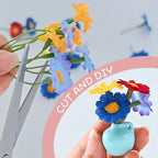 Mini Magnetic Vase,Miniature Magnet Ceramic Vase Decoration, Refrigerator Magnets Vases for Refrigerator Kitchen Locker Office(8pack)