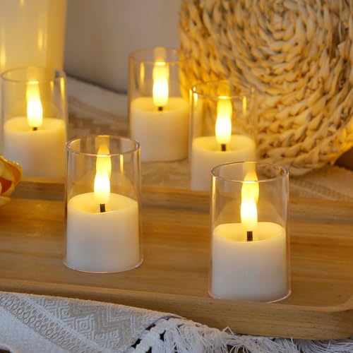 Flameless Small Tea Light LED Candles, Acrylic Battery Operated Votive 1.7" x2.5" with Remote Control and Timer, Tealight White Flickering Warm Light Pack of 15 Electric Long Lasting - color: White, size: 15 x 2.5"