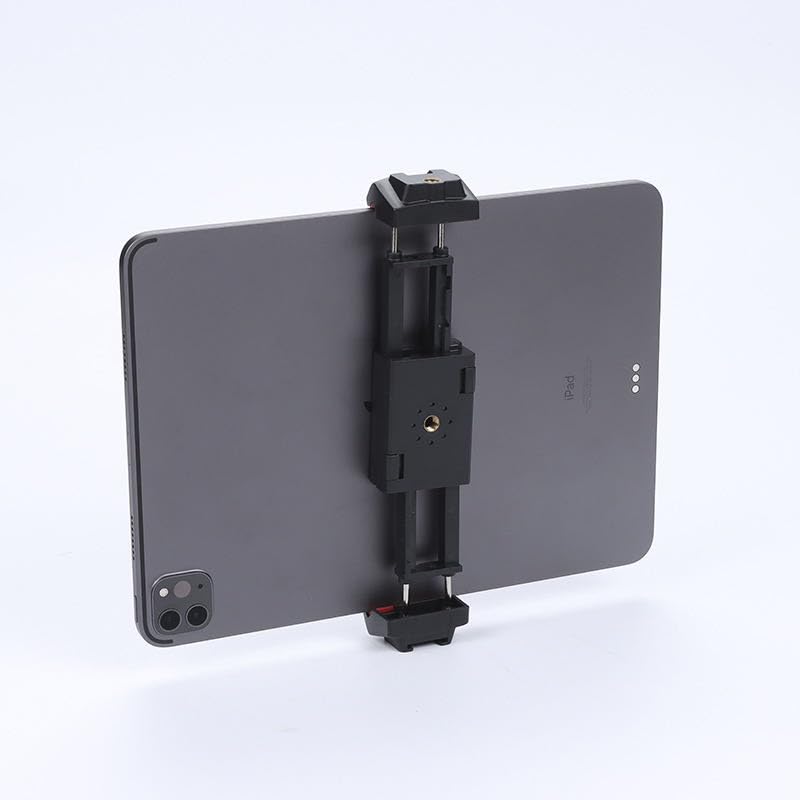 Kado Metal Portable Monitor Stand Tripod, 100x100mm 75x75mm Wall/Arm Mount Adapater Bracket Plate, 360° Ball Head and 1/4" Screw Compact for Phone, Tablet, Projector, Camera and Webcam - style: Charcoal Gray