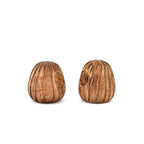 Statues Mango Wood Statue Sculpture, Bookshelf Decor Accents, Set of 2 Use Ideal for Use in Living, Dining Room, Coffee Table Centerpiece (2.75'' X 2.75'' 2.75'')