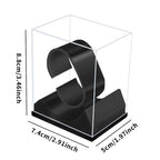Watch Display Stand with Box 4PCS C Shape Single Watch Bracelet Display Rack Wrist Watch Display Holder Riser Fine Exhibition Store Trade Show for Jewelry Display Home Decor Retail Use