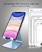 CreaDream Cell Phone Stand, Cradle, Holder, Aluminum Desktop Stand Compatible with Switch, All Smart Phone, iPhone 11 Pro Xs Max Xr X Se 8 7 6 6s Plus SE, Sierra Blue - color: Sierra Blue