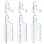 36 PCS Acrylic Display Holder Clear Display Easel Stands for Coins Capsules Phone Medals Stones Cards (Medium) - size: 36 PCS / 2.3"