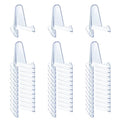 36 PCS Acrylic Display Holder Clear Display Easel Stands for Coins Capsules Phone Medals Stones Cards (Medium) - size: 36 PCS / 2.3"