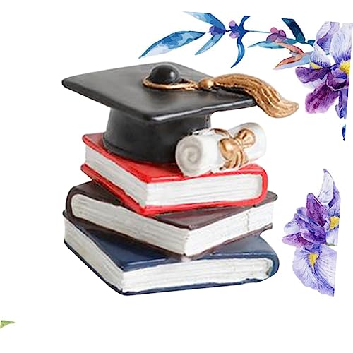 Modern Simple Resin Desktop Ornament Square Decorative Craft for Home Office Book Themed Adornment Unique Desktop Decor Stylish Resin Decoration for Any Space