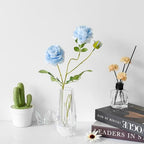 Crystal Flower Bud Vase Decorative Vase for Home or Dinner Table Outline Dimensions W3.1 x H7.1 with Gift Box - size: 8x18cm